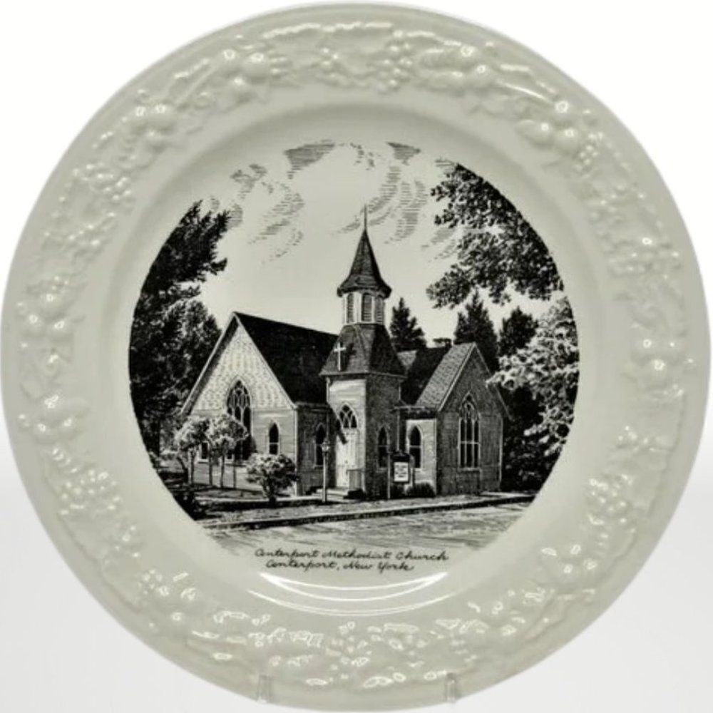 Collectors 10" Memory Plate The Methodist Church in Centerport New York